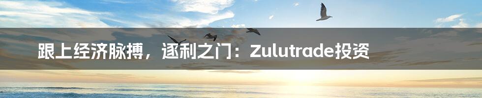 跟上经济脉搏，逐利之门：Zulutrade投资