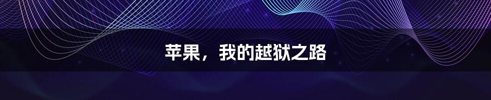 苹果,我的越狱之路