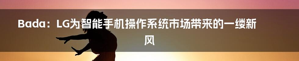 Bada：LG为智能手机操作系统市场带来的一缕新风