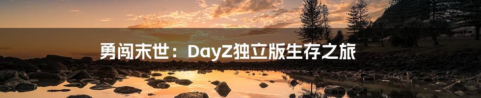 勇闯末世：DayZ独立版生存之旅