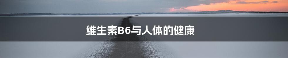 维生素B6与人体的健康