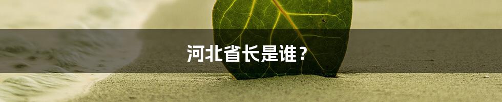 河北省长是谁？