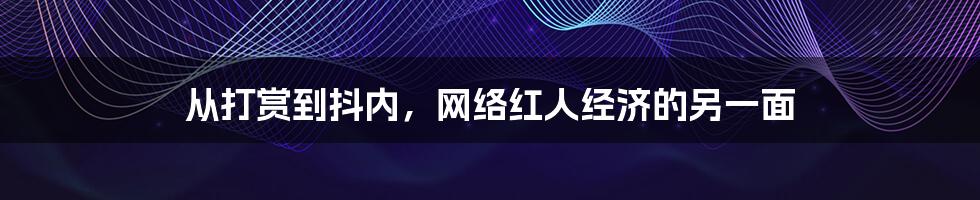 从打赏到抖内，网络红人经济的另一面