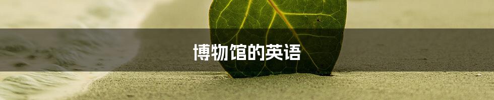 博物馆的英语
