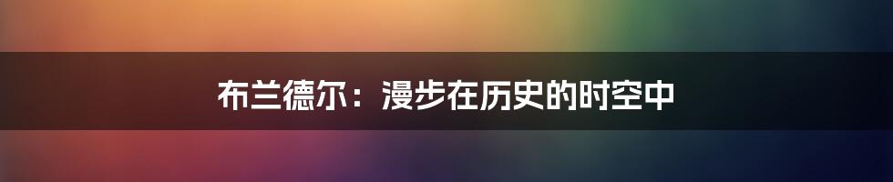 布兰德尔:漫步在历史的时空中