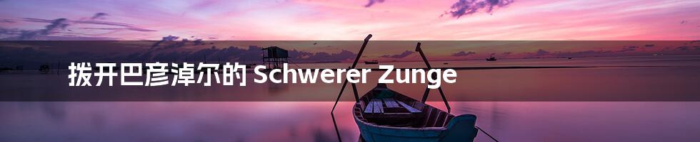 拨开巴彦淖尔的 Schwerer Zunge