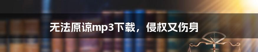 无法原谅mp3下载，侵权又伤身