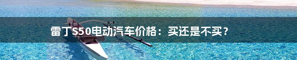 雷丁S50电动汽车价格:买还是不买?