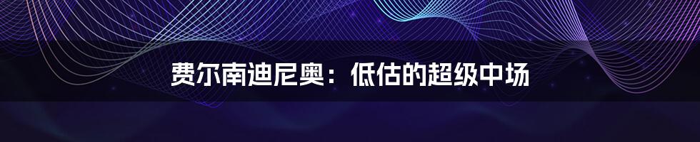 费尔南迪尼奥:低估的超级中场