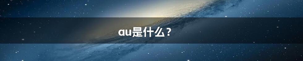 au是什么？