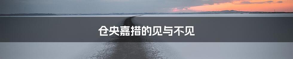 仓央嘉措的见与不见