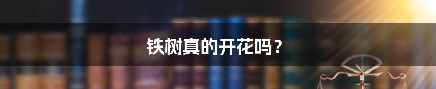 铁树真的开花吗?