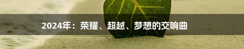 2024年:荣耀、超越、梦想的交响曲