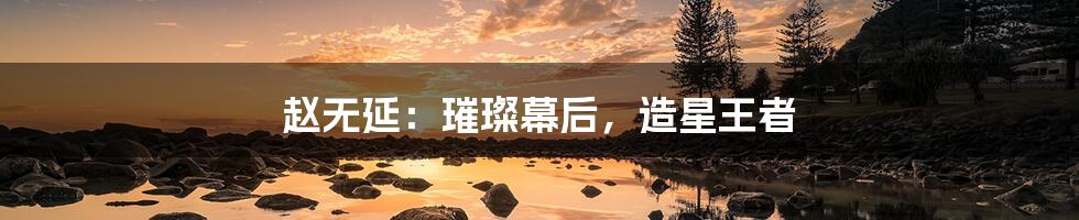 赵无延:璀璨幕后,造星王者