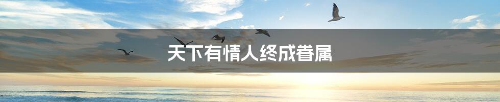 天下有情人终成眷属