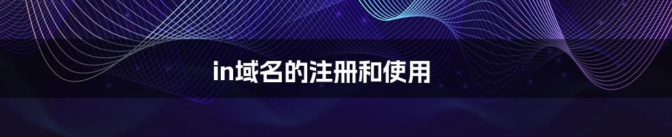 in域名的注册和使用