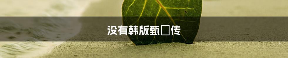 没有韩版甄嬛传