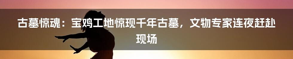 古墓惊魂：宝鸡工地惊现千年古墓，文物专家连夜赶赴现场