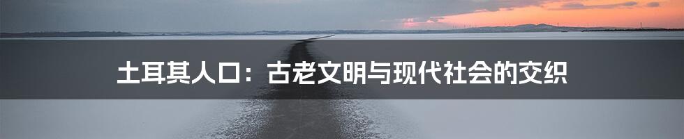 土耳其人口：古老文明与现代社会的交织