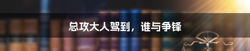 总攻大人驾到，谁与争锋