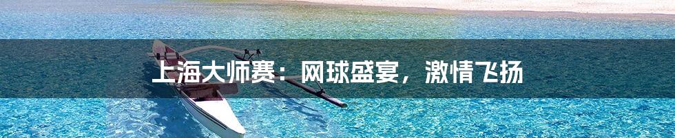 上海大师赛：网球盛宴，激情飞扬