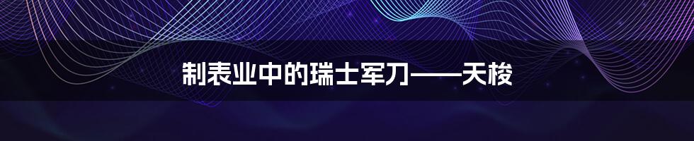 制表业中的瑞士军刀——天梭