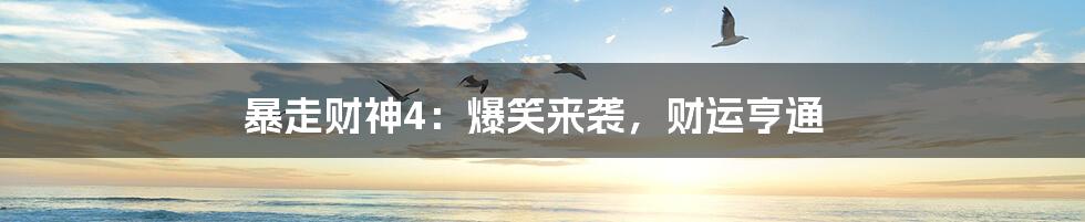 暴走财神4:爆笑来袭,财运亨通