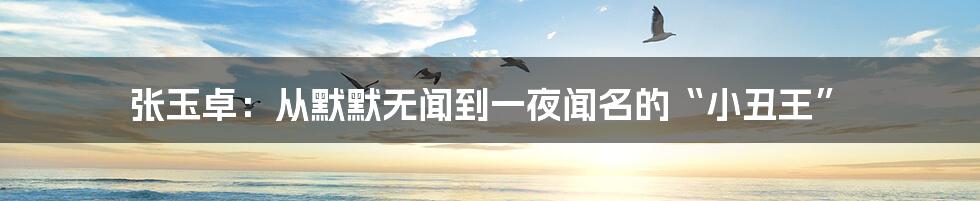 张玉卓:从默默无闻到一夜闻名的“小丑王”