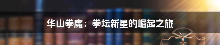华山拳魔：拳坛新星的崛起之旅