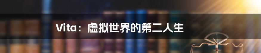 Vita:虚拟世界的第二人生