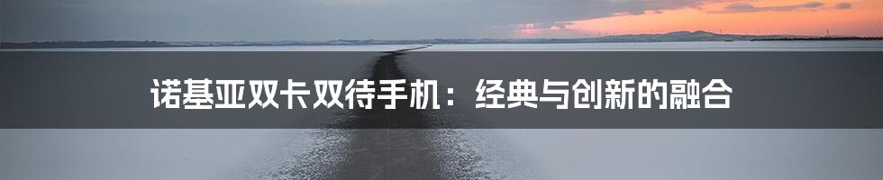 诺基亚双卡双待手机：经典与创新的融合