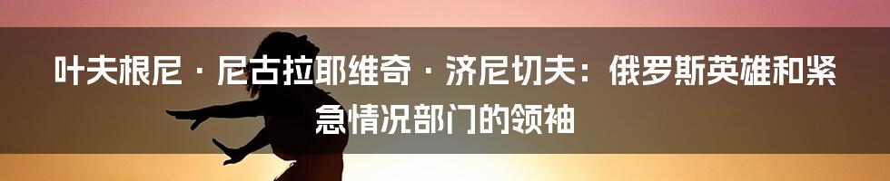 叶夫根尼·尼古拉耶维奇·济尼切夫:俄罗斯英雄和紧急情况部门的领袖