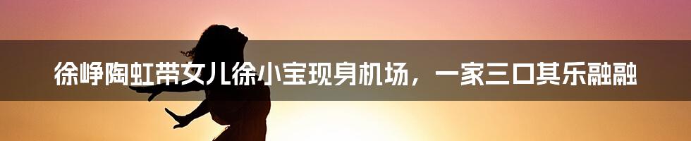 徐峥陶虹带女儿徐小宝现身机场,一家三口其乐融融
