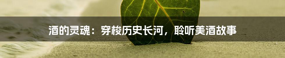 酒的灵魂:穿梭历史长河,聆听美酒故事