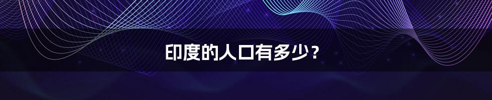 印度的人口有多少?