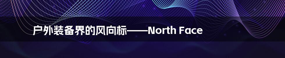 户外装备界的风向标——North Face