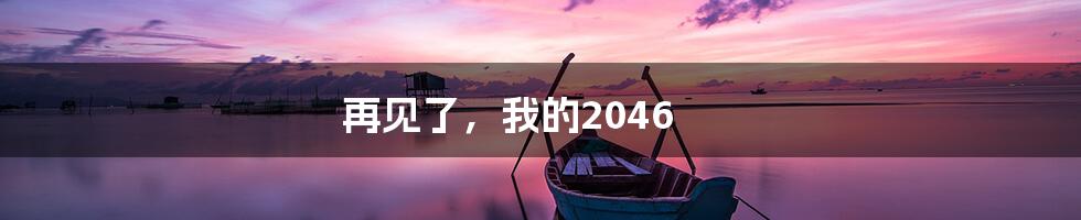 再见了,我的2046