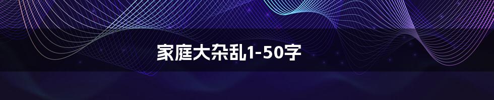 家庭大杂乱1-50字
