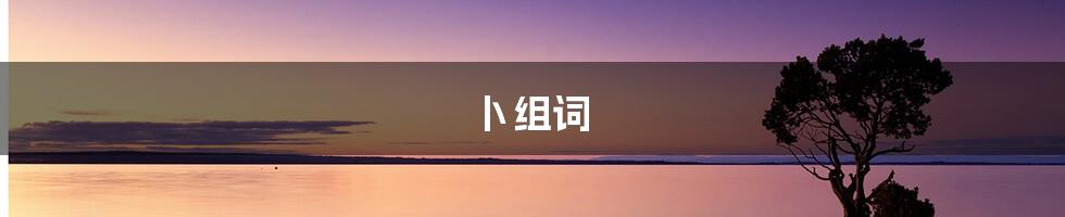 卜组词
