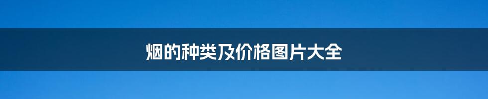 烟的种类及价格图片大全