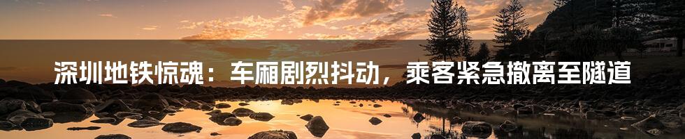 深圳地铁惊魂:车厢剧烈抖动,乘客紧急撤离至隧道