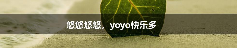 悠悠悠悠,yoyo快乐多