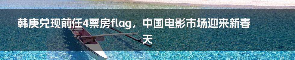 韩庚兑现前任4票房flag，中国电影市场迎来新春天