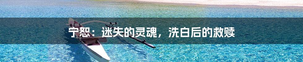 宁恕:迷失的灵魂,洗白后的救赎