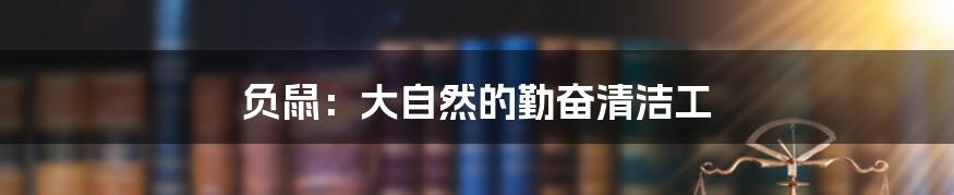 负鼠:大自然的勤奋清洁工