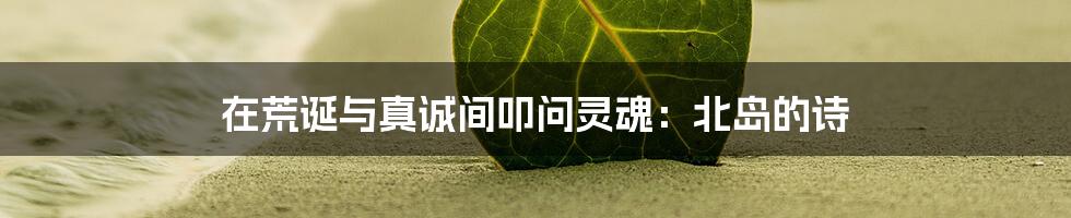 在荒诞与真诚间叩问灵魂：北岛的诗