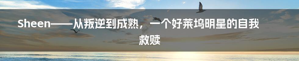 Sheen——从叛逆到成熟,一个好莱坞明星的自我救赎