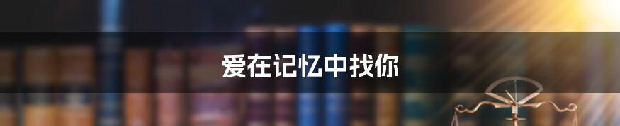 爱在记忆中找你