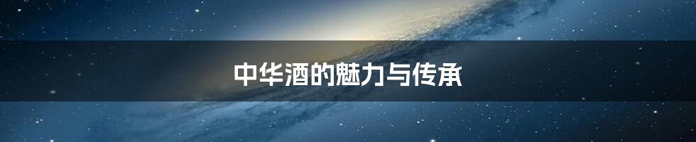 中华酒的魅力与传承