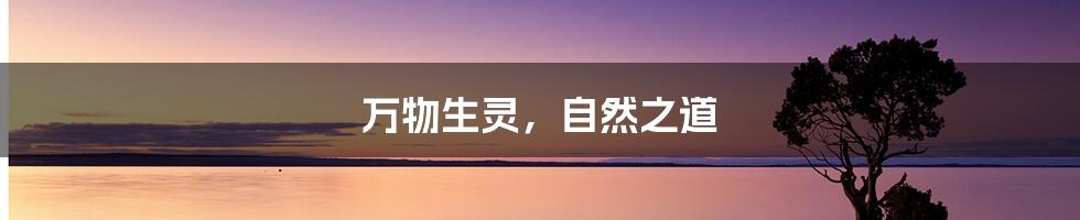 万物生灵，自然之道